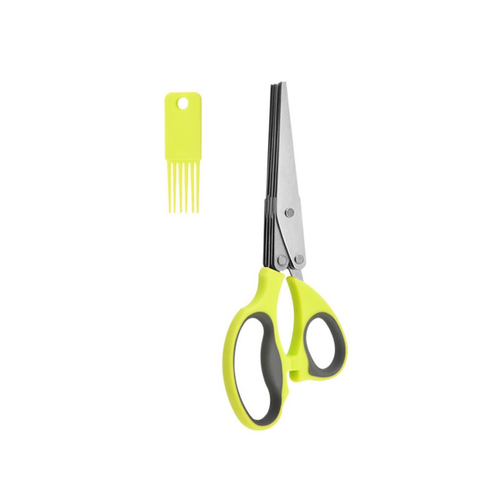 Stainless Green Scissors - Multifunctional Multi- Kitchen Shears for Scallions and Herbs