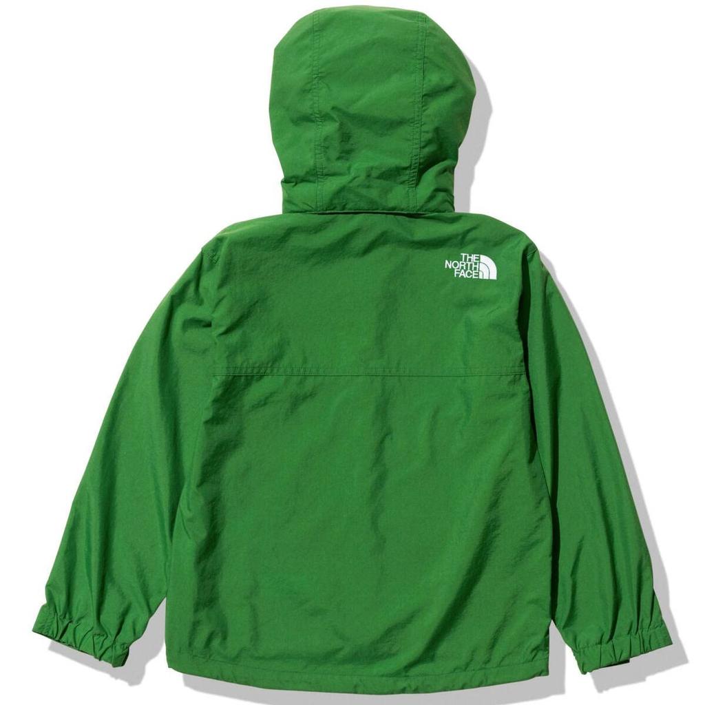 The North Face Compact UV Primary Size 100 Kids' Jacket, Unisex, Water-Repellent, Protection, Lightweight, Green,