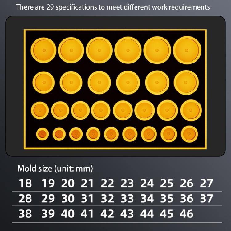 29Pcs/Set Professional Watch Press Die Set Corrosions Resistant Plastic Molds For Crystal Glass Installation Project