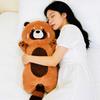 Chubby Red Panda Soft Buddies Gentle Warm Long Body Beast Toss Bolster Cozy Naptime Playmate Sweet Living Room Display Little Ones Keepsake