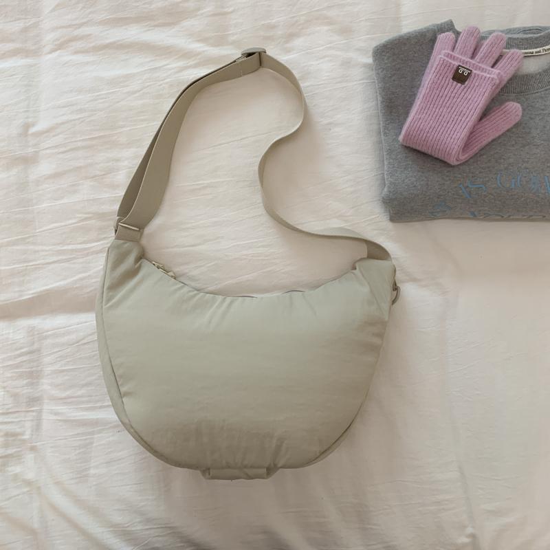 Large Capacity Women's Hobo Bag Solid Color Shoulder Bag Crossbody Bag