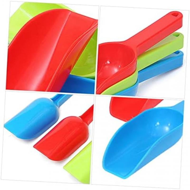 HEALSOPTHY Kids Snow Shovel 4-Pack Plastic Flat Head Shovels for Children Toy Beach Garden Snow Play Tools