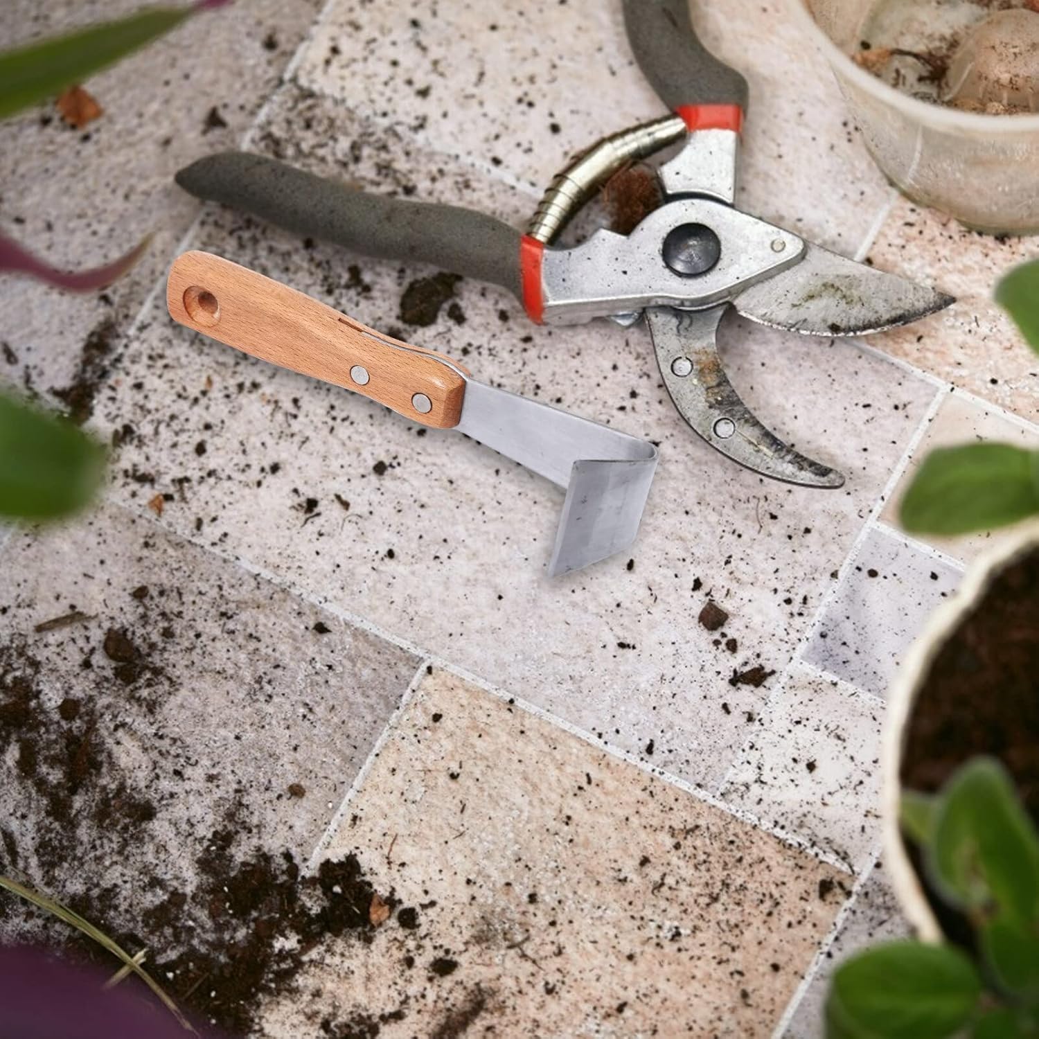 Housoutil Ручные Инструменты Скребок для Коры Инструмент для Снятия Коры 2 шт. Сниматель Коры Деревьев Секатор для Прививки Деревьев Лезвие-Скребок для Сада Коры Плодовых Деревьев