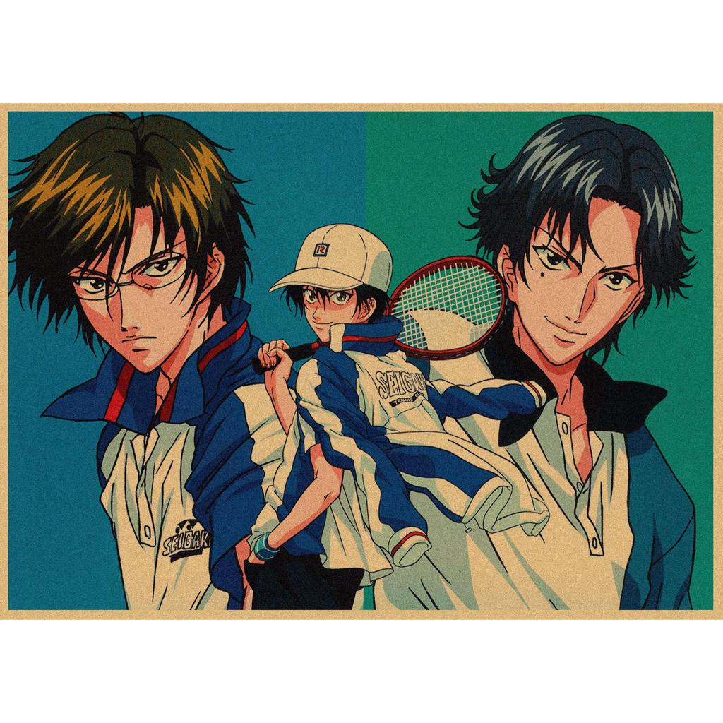 Japanese Anime Retro Poster: The Prince of Tennis Wall Art for Bar or Cafe