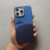 Mountain Print Magnetic Case 17 16 Cover for iPhone 15 Pro Max Hard for MagSafe Carbon Phone Shell Camera High Protective Coque
