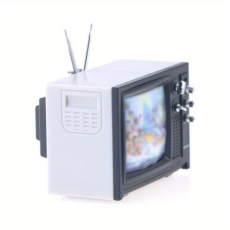 DollHouse Mini Retro TV Toy Ornaments Miniature Simulation Furniture for Living Room Decoration
