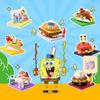 SpongeBob SquarePants Blind Box Building Blocks Cartoon Food Model Bricks Collection Display Childrens DIY Toys Holiday Gifts