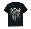 T-shirt Teschio Croce Y2K Goth Alt Grunge Gotico Emo Estetica