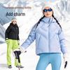 Camel Women's Winter Hooded Puffer Down Jacket M25CAU7057