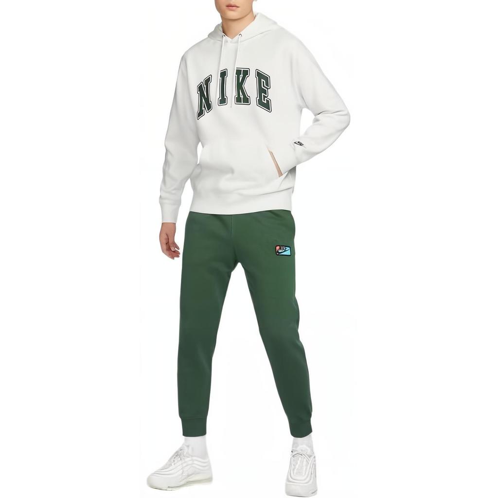 Nike Club Versatile Casual Fleece Pullover Hoodie Men Hoodies Sail Fir-Green FZ0872-133