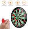 Children Safety Kid Playing Sport Game Toy Magnetic Plastic Dartboard Dart Disk Set 15in Green