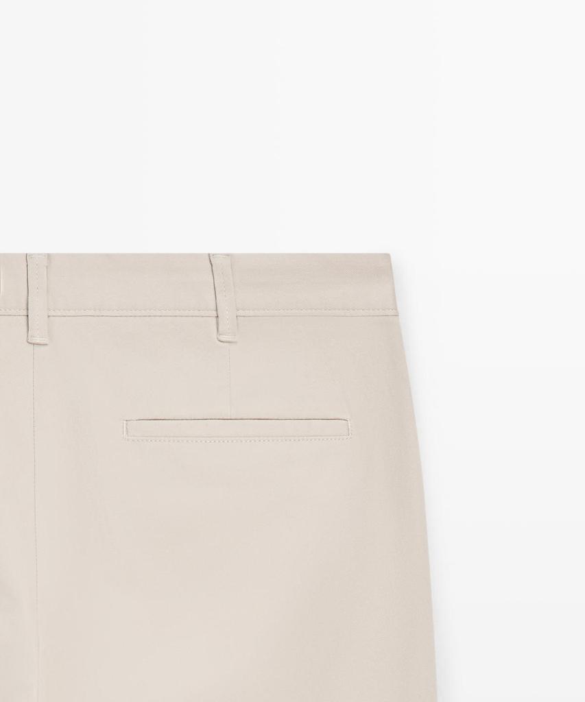 Masimodutti Cotton Blend Slim Fit Pants