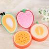 Cute Fruit Shaped Body Cleaning Sponge Cartoon Body Scrubber Bathroom Supplies Shower Brush Bath Tools for Kids Adult random 1pc