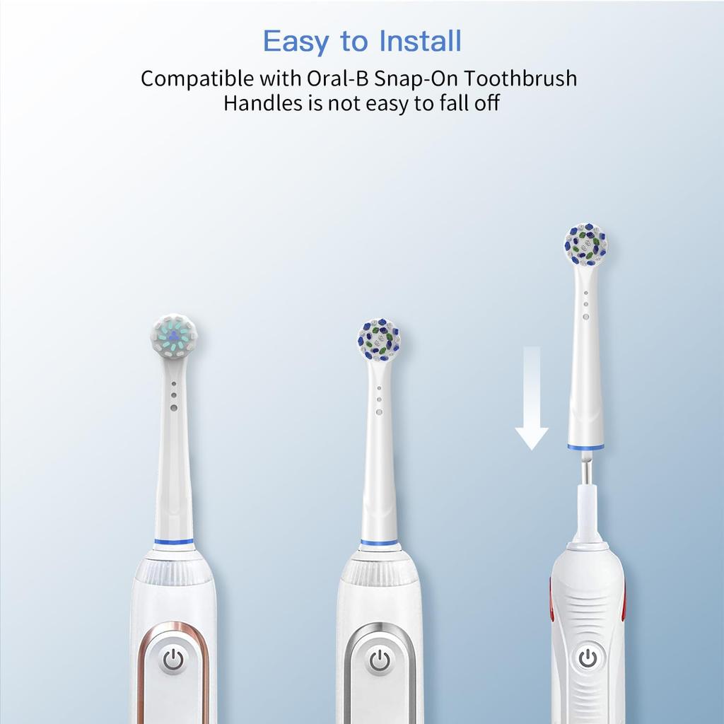 Toothbrush Heads for Oral B , 8 Pack Professional Electric Toothbrush Heads, Precision Clean Brush Heads Refill