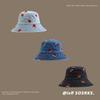 Hat women's new arrivalembroider denim bucket hat wide brim sunshade easiest for match outdoor trendy wind basin hat
