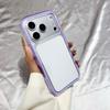 Shockproof Border Candy Color Clear Case for iPhone 17 Air 16 15 14 13 12 11 Pro Max Plus 17Pro Luxury Soft 2 in 1 Bumper Cover