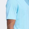 Adidas Solid Logo Breathable Crew Neck Short Sleeve T-Shirt Men Tops Blue IS1317