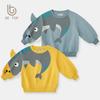 3D Cartoon Shark Hoodie for Boys - Pure Cotton Spring and Autumn Pullover