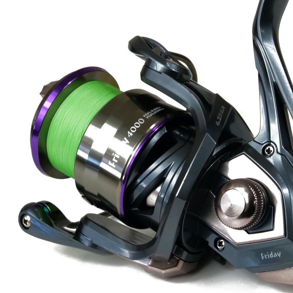 Orig Fishing Tackle Friday 3 XE4000 Spinning Reel with PE 200m Line, 1.5, (ori-781206)