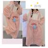 YEMOCILE Kigurumi Warm and Fluffy Elephant Winter Cute Pig Design Women's Pajamas, Pajamas, Fleece-Lined, Loungewear,