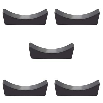 Tribetter Chopstick Rest Stainless Steel Set of 5 Japanese Tableware Spoon Rest Restaurant Coffee Shop (Black)