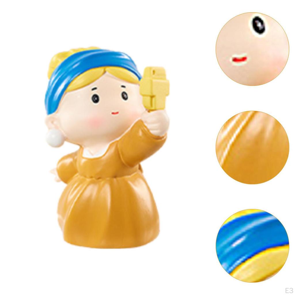 Pearl Girl Figure Ornament Desktop Decor Random Design Box Toy Boys Children