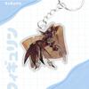 Acrylic Key Buckle for Helluva Boss Moxxie Millie Stolas Beelzebub Stella Anime Theme Acrylic Creative Keychain Pendant Gift