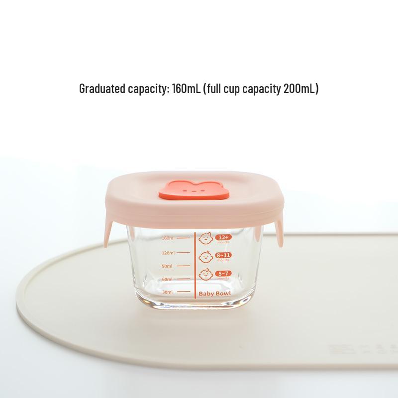 Cookable 240ml High Borosilicate Glass Baby Food Storage Bowl