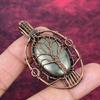 Tree Of Life Pyrite Pendant Copper Wire Wrapped Pendant Natural Gemstone Jewelry