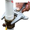Extra Large Opening Short Handle Multifunctional Bathroom Wrench for Drain Pipe & Air Conditioner Installation