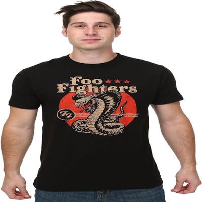 Foo Fighters חולצת טי רשמית עם הדפס קוברה שרוול קצר