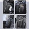 Multi-Functional Car Seat Side Organizer Bag –Leather Hanging Storage with Tissue Dispenser, Mesh Pockets for Phones & Pens