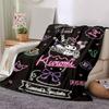 1pc Cheeky But Charming Kuromi Design Blanket, Cartoon Throw Blanket for Home Decor, Gift Idea for Family and Friend, Living Room, Travel, Camping, Ca