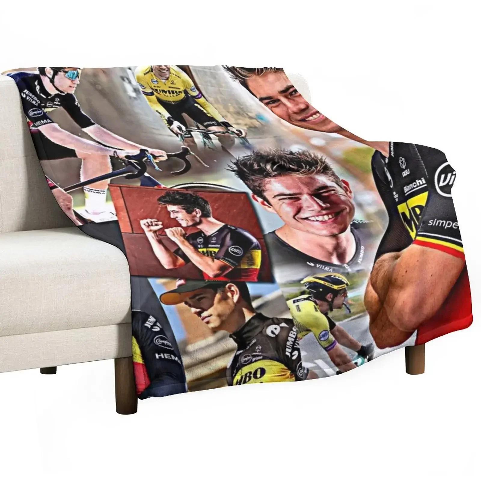 wout van aert Throw Blanket manga Designer Blankets Beautiful Blankets Luxury Blanket 75X95CM