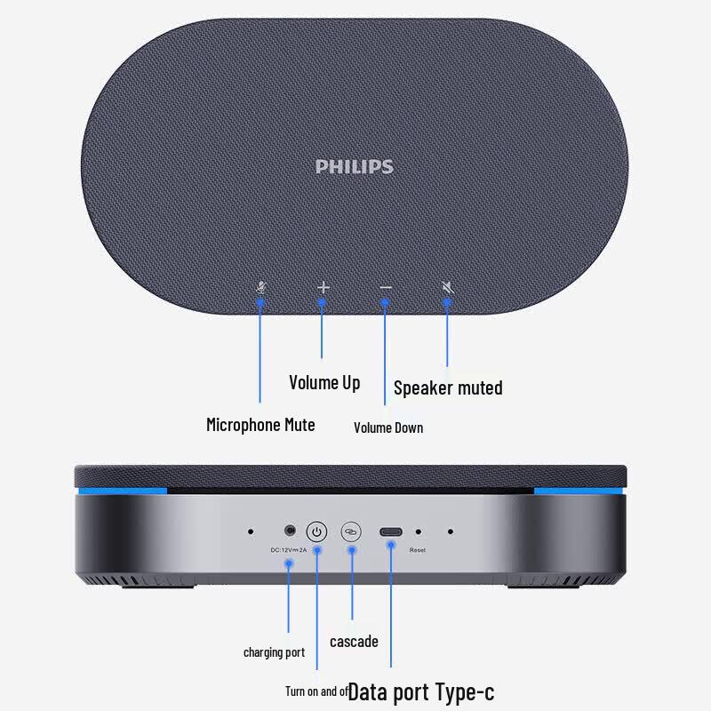 Philips Video Conference Omnidirectional Microphone Speaker (CN Version)