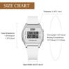 Silicone Digital Waterproof Sports Watch with LED Alarm and Stopwatch for Men and Cute and Stylish Quartz Watch Perfect Gift for and White Day Women,