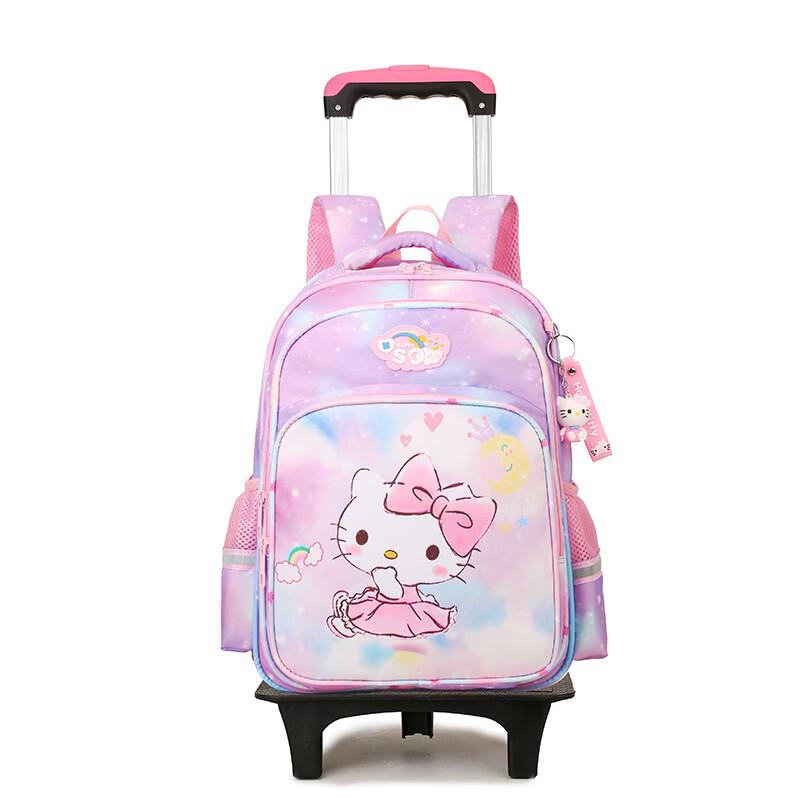 Zaino trolley a 2 ruote per bambini Hello Kitty