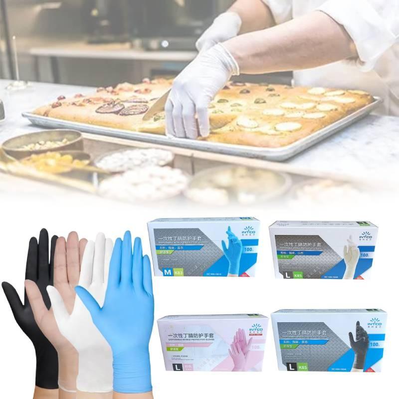 Gants Jetables Noirs en Nitrile de Haute Qualité Qualité Alimentaire Pour les Tâches de Nettoyage en Cuisine et au Barbecue