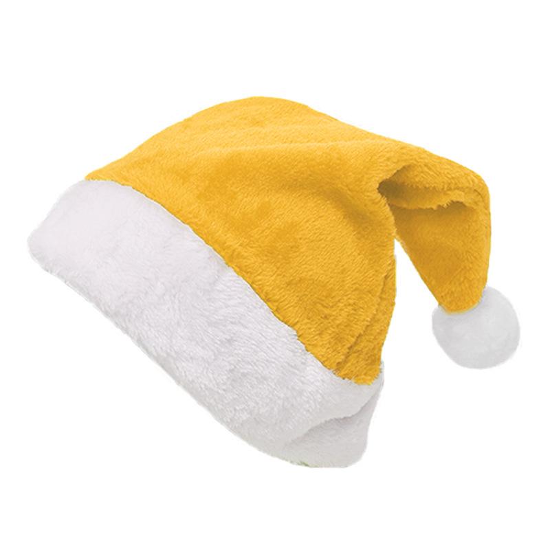 Adult Christmas Hat with Colorful Stars - Super Soft Fabric for Holiday Parties