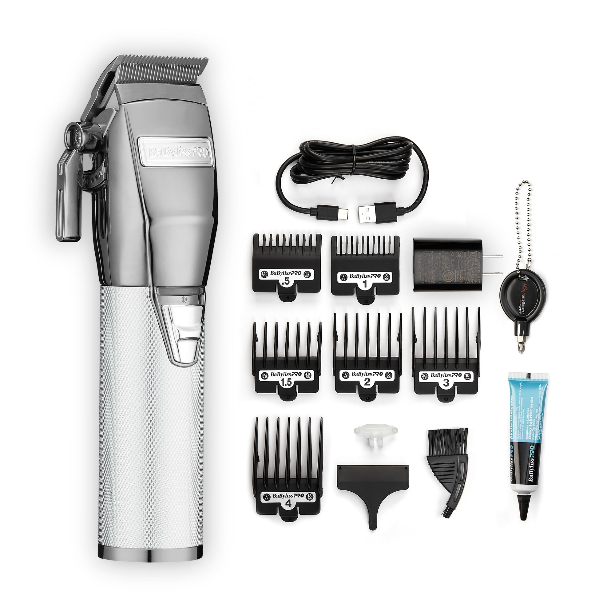 

Машинка для стрижки BaBylissPRO All Metal Lithium SILVERFX+