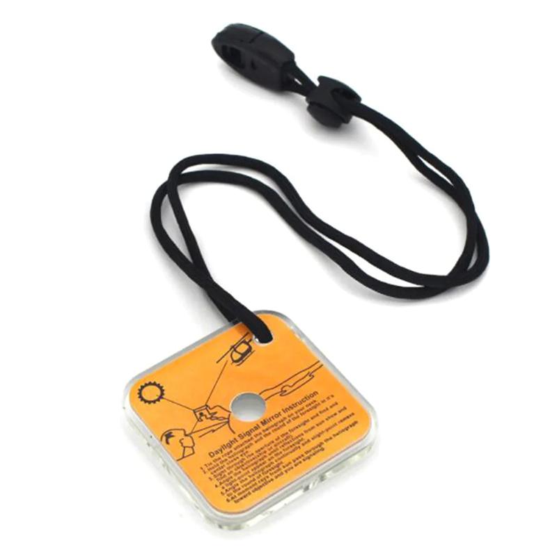 Lustro odblaskowe do przetrwania na świeżym powietrzu do wędrówek, kempingu, pierwszej pomocy