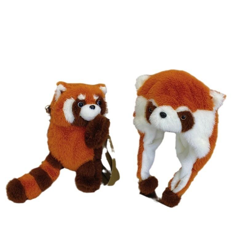 Lotor Procyon Plush Backpack Soft Cartoon Lightweight For Casual Outings School