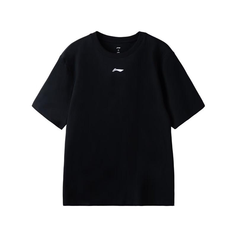 LI-NING Men's Lightweight Breathable Summer Sports Short Sleeve Loose Casual T-Shirt