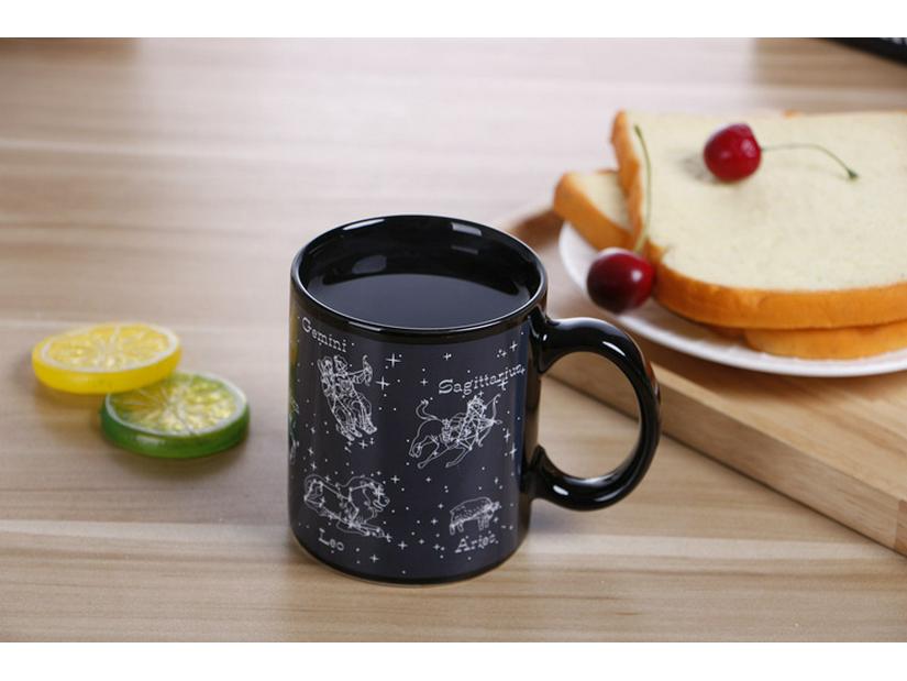 Color-Changing Constellation Ceramic Mug – Temperature-Sensitive, Creative Gift Cup for Coffee or Water