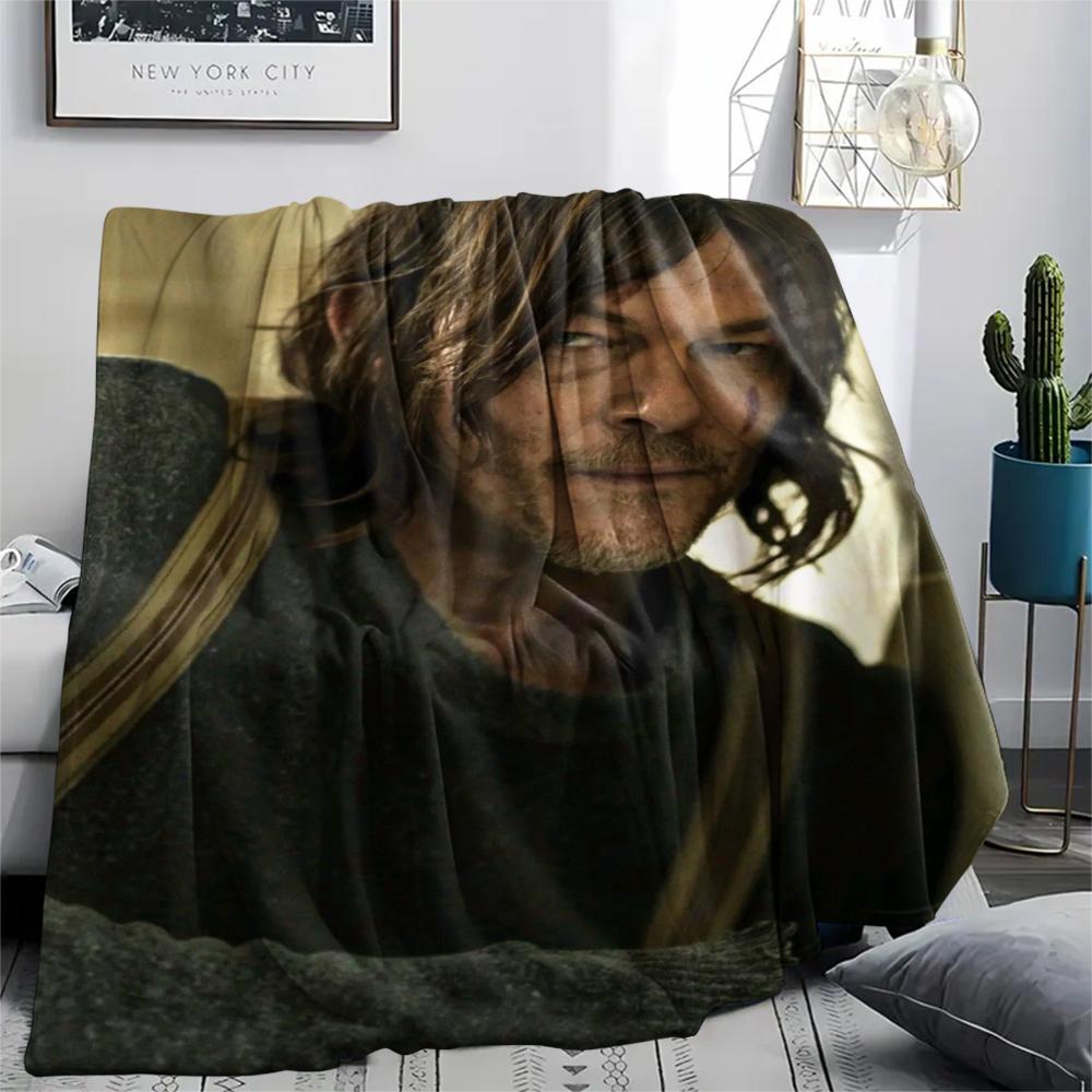 1PC THE WALKING DEAD Print Flannel Blanket, High quality Comfortable for All Seasons, Home Decor, Warmth and Comfort, Perfect for Christmas Gifts214
