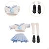 1/ Weibliche Figuren Kleidung Miniaturfigur Rock Hemd Schuhe Anzug Aussehen PP Geeignet