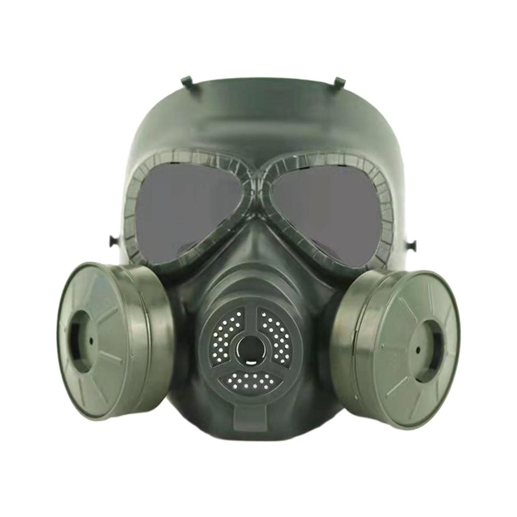 CS Mask Full Face Breathable Double Fan Gaming Mask Protective Mask for Cosplay Costume Halloween Outdoor Sport Masquerade Party