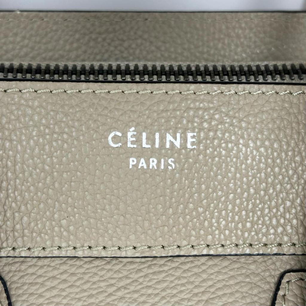 CELINE Luggage micro shopper Handbag Gurege Women used