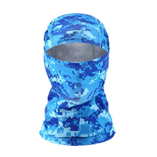 Camouflage Cycling Face Guard Neck Gaiter UV Protection Breathable Outdoor Motorcycle Helmet Liner Bandana Balaclava Neck Scarf Face Shield