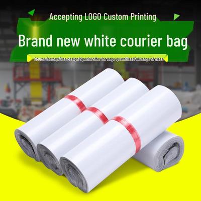 New Thick Waterproof White Courier Bag for Clothing and Parcel Packaging